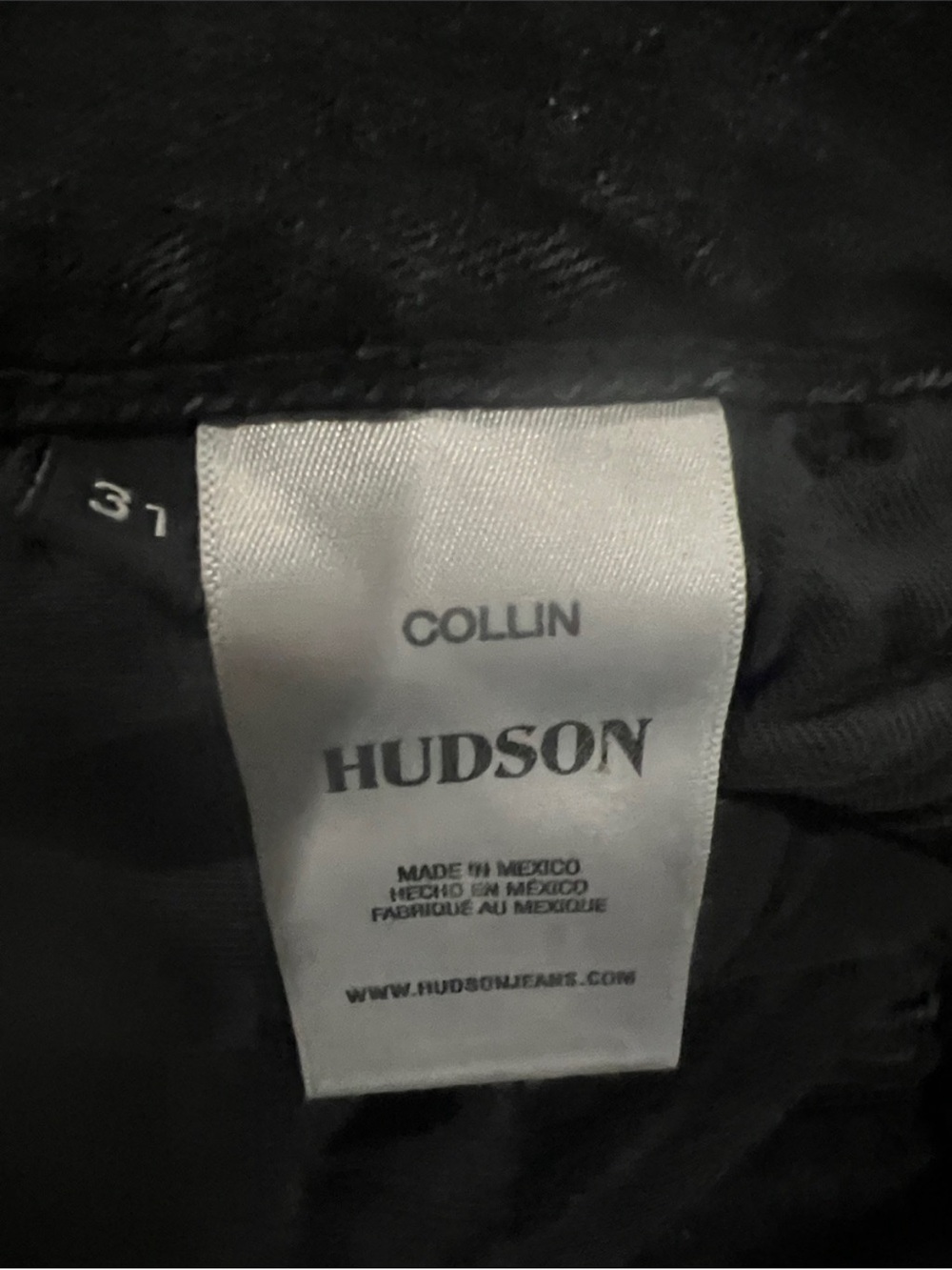 Hudson Jeans Black Distressed Women's Jeans - Flared Hem - Picture 2 of 6